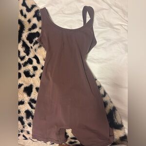 brown bodysuit
